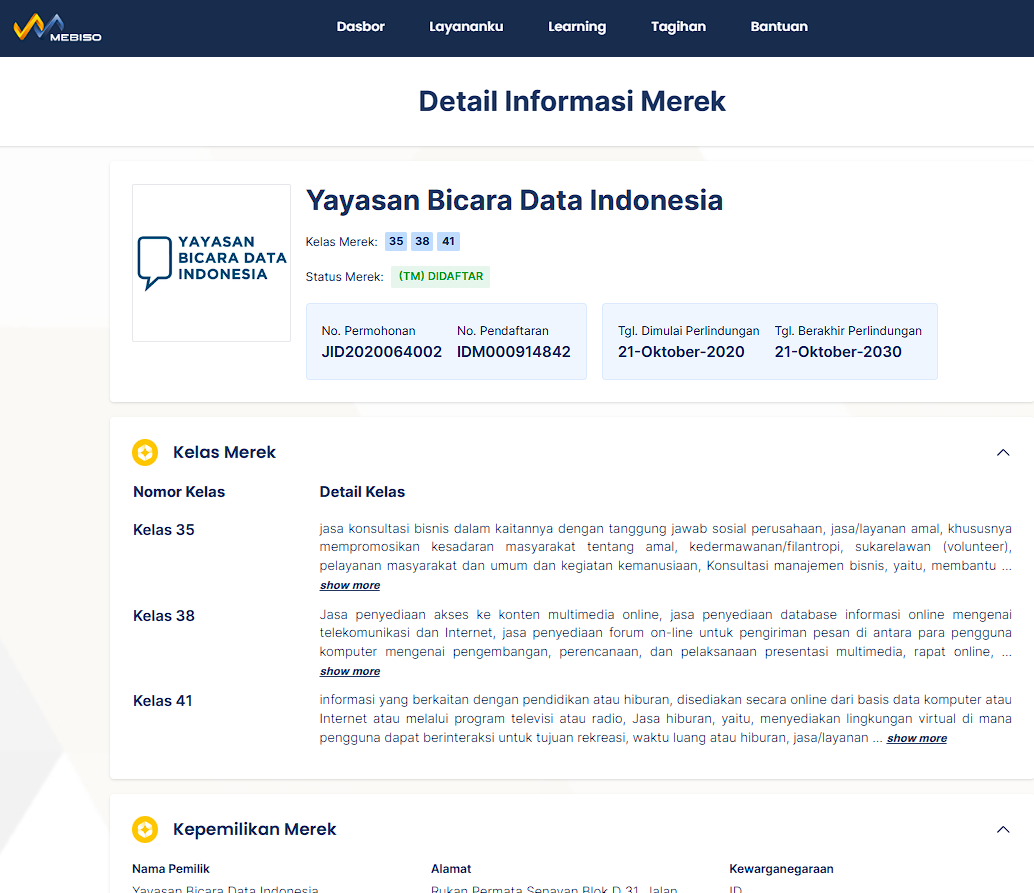 yayasan bicara data indonesia