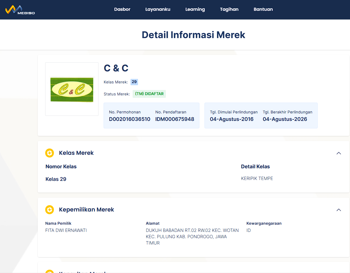 contoh merek umkm terdaftar