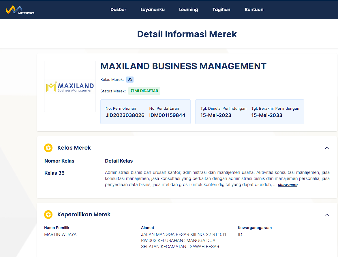 MAXILAND BUSINESS MANAGEMENT