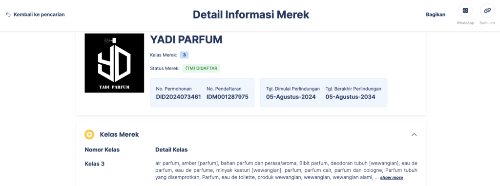 logo brand parfum terdaftar