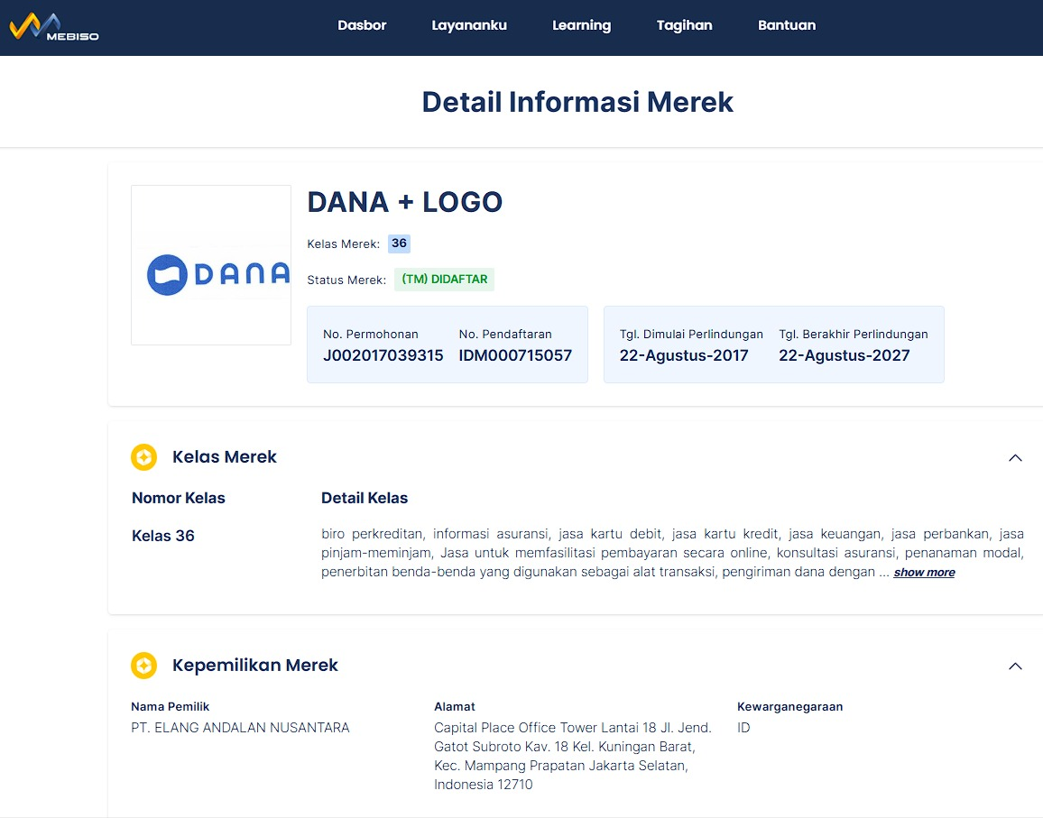 contoh merek startup