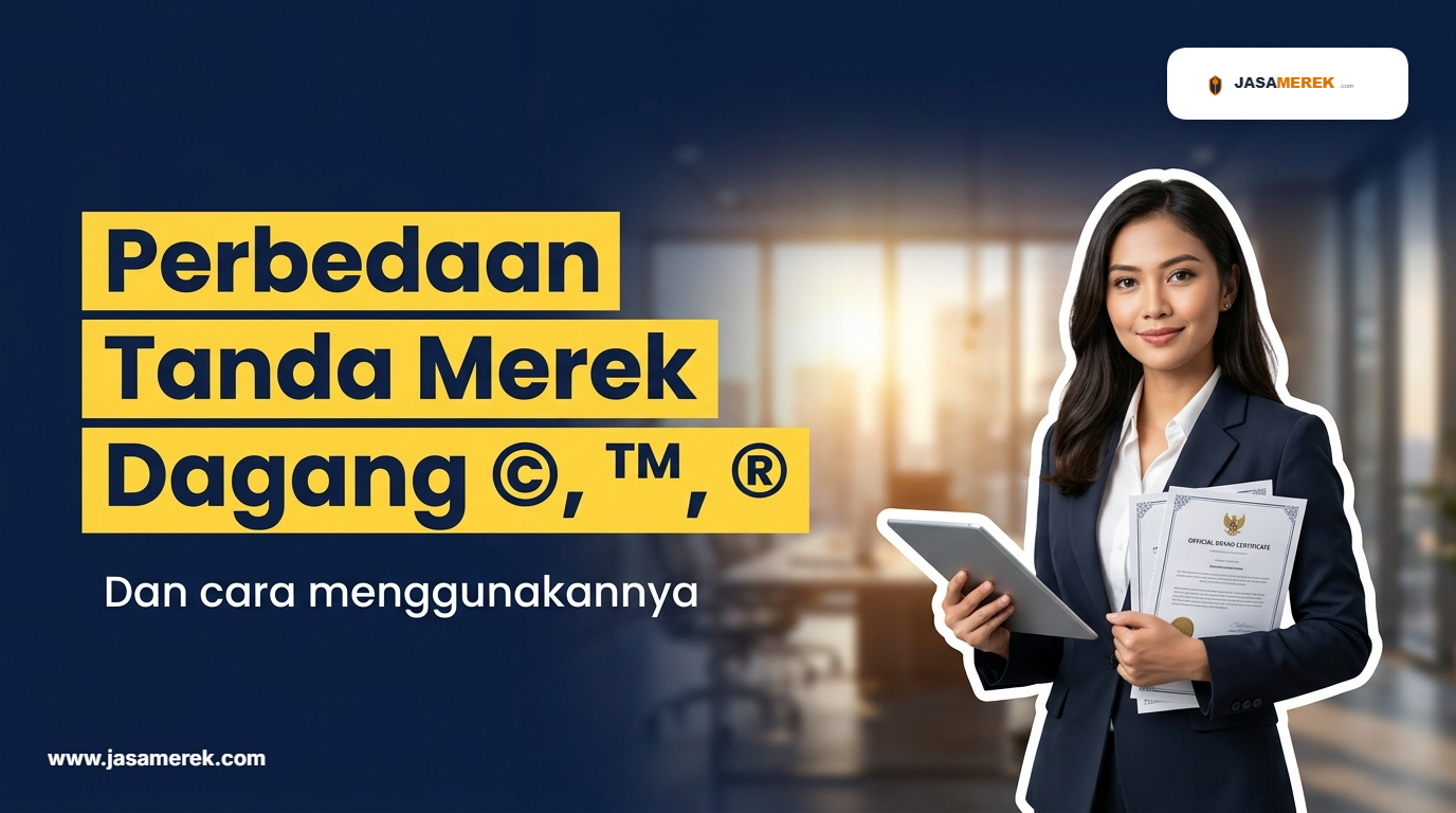 Perbedaan Tanda Merek Dagang ©, ™, ® dan Cara Menggunakannya