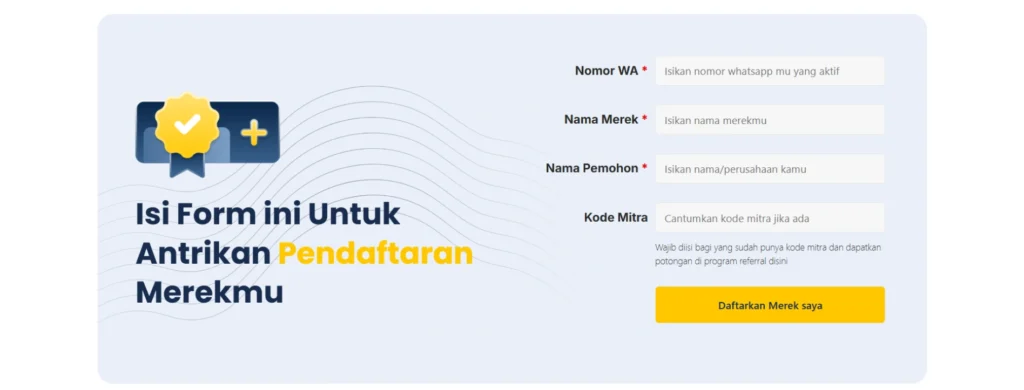 form pendaftaran merek