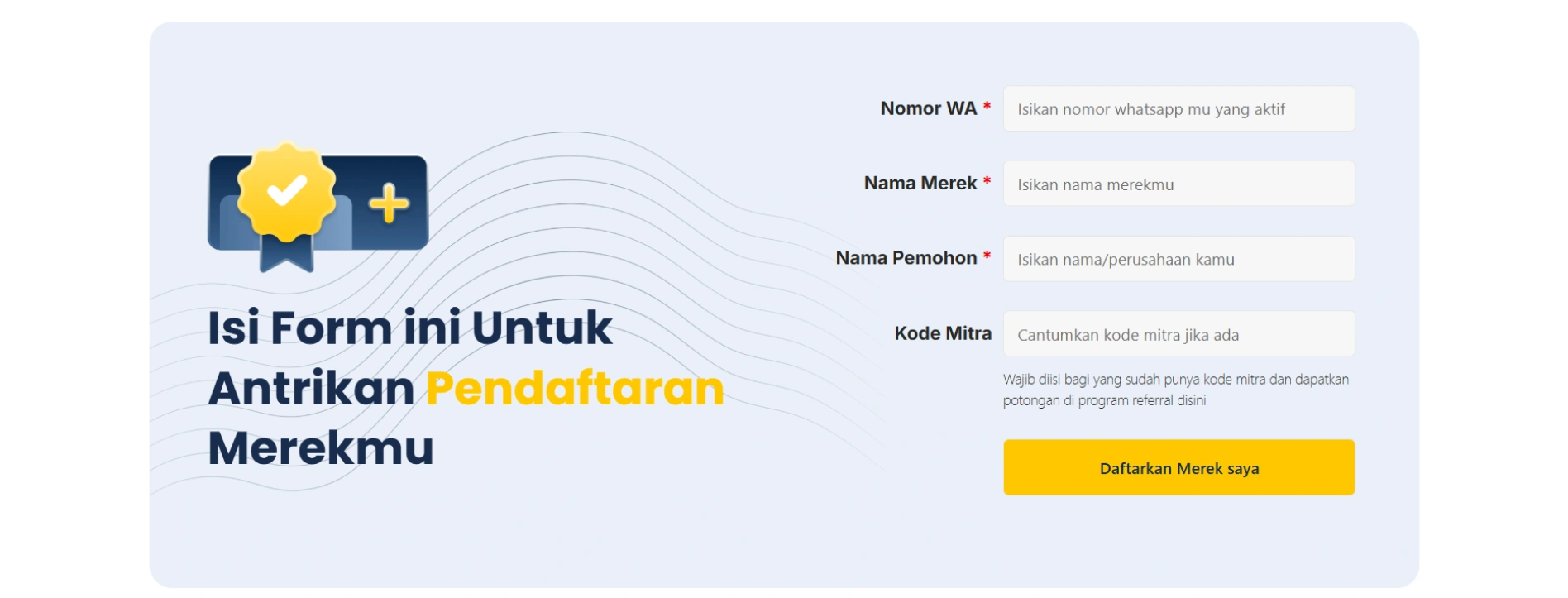form pendaftaran merek