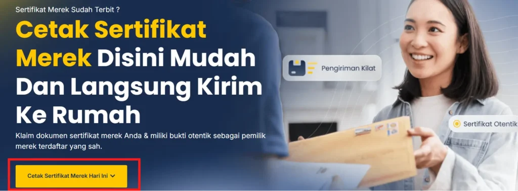 halaman cek sertifikat merek