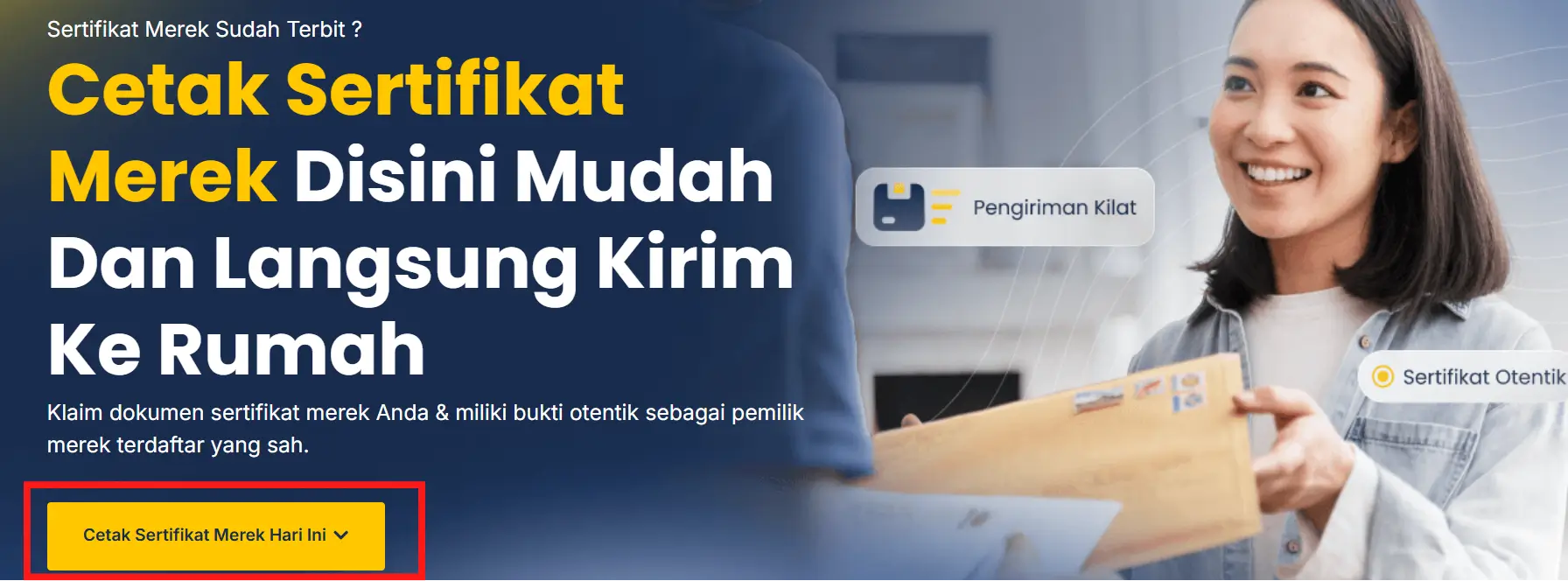 halaman cek sertifikat merek