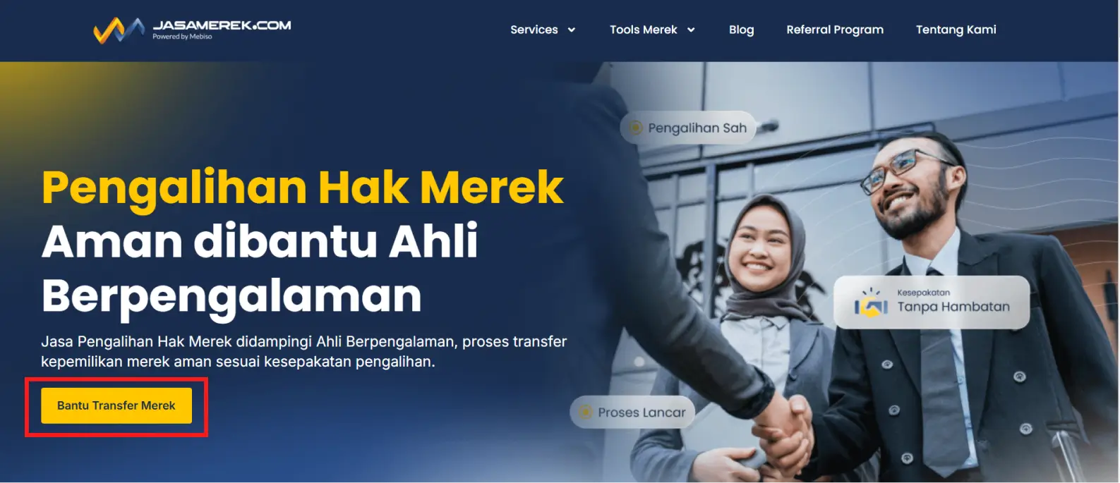 Laman pengalihan hak merek