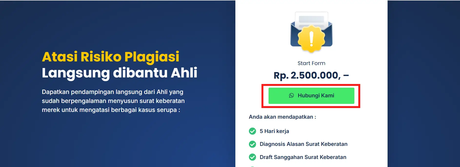 daftar surat keberatan merek